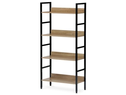 Regál, mdf, hnědá, GD-314 OAK (Barva Přírodní)