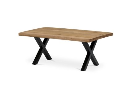 Konferenční stolek 110x70cm, masiv, dub, KS-F110X DUB (Barva Hnědá)