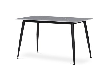 Jídelní stůl 130x70cm, slinutá keramika, mramor, HT-403M GREY (Barva Šedá)