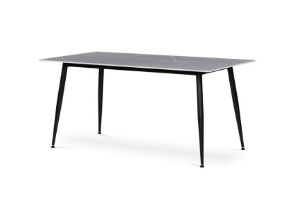 Jídelní stůl 160x90cm, slinutá keramika, mramor, HT-406M GREY (Barva Šedá)
