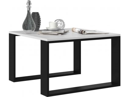 Konferenční stolek MODERN MINI bílá/černá