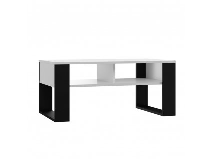 Konferenční stolek MODERN 2P bílá/černá