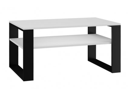 Konferenční stolek MODERN 1P bílá/černá