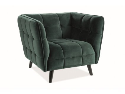 castello1v78 fotel castello 1 velvet zielony bluvel 78 wenge