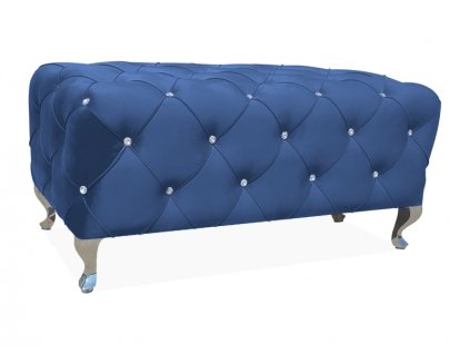 hestiav86s puf lawka hestia velvet granatowy bluvel 86 srebrny