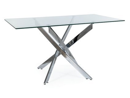 agisiich140 stol agis ii transparentny chrom 140x80