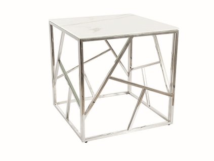 escadabiimas lawa escada b ii bialy efekt marmuru srebrny 55x55