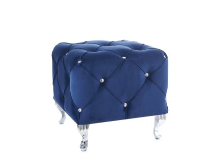 hestiakv86s puf hestia k velvet granatowy bluvel 86 srebrny