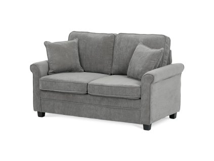 Dvoumístná pohovka, šedá, manšestrová látka, ASB-4170 GREY2 (Barva Šedá)