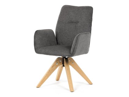 Jídelní židle, šedá, látka, DCH-C2148 GREY2 (Barva Šedá)