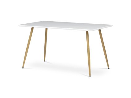Jídelní stůl 140x80cm, mdf HT-W1214 WT (Barva Bílá)