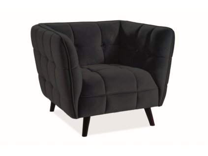 castello1v19 fotel castello 1 velvet czarny bluvel 19 wenge