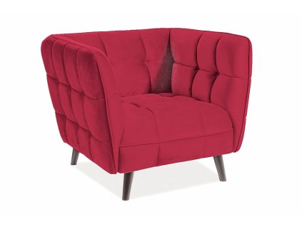 castello1v59 fotel castello 1 velvet bordowy bluvel 59 wenge