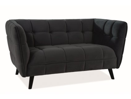 castello2v19 sofa castello 2 velvet czarny bluvel 19 wenge