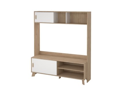 TV stěna Iker 718 jackson hickory/bílá