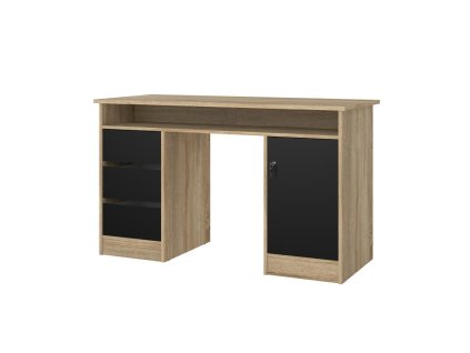 Psací stůl Felix 491 dub sonoma/černá