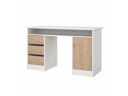 Psací stůl Felix 491 bílá/jackson hickory