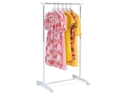 Stojan na šaty, kov, bílá, ABD-1201 WT (Barva Bílá)