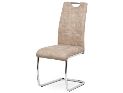 Jídelní židle, béžová, látka, HC-483 CRM3 (Barva Béžová)