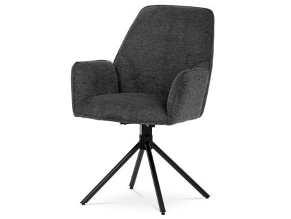Jídelní židle, šedá, látka, HC-522 GREY2 (Barva Šedá)