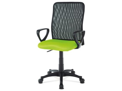 Dětská židle, výškově nastavitelná, zelená síťovina, KA-B047 GRN (Barva Zelená)