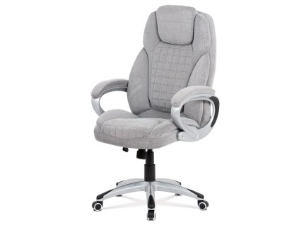 Kancelářské křeslo, houpací mechanismus, stříbrná, KA-G196 SIL2 (Barva Stříbrná)