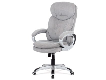 Kancelářské křeslo, houpací mechanismus, stříbrná látka, KA-G198 SIL2 (Barva Stříbrná)