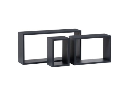 Polička, mdf, šedá, P-009 GREY2 (Barva Šedá)