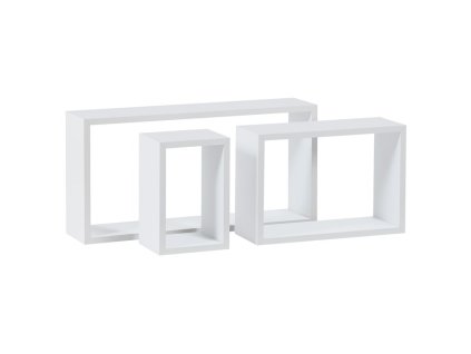 Polička, mdf, bílá, P-009 WT2 (Barva Bílá)