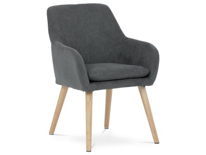 Jídelní židle, šedá, látka, AK-310 GREY2 (Barva Šedá)