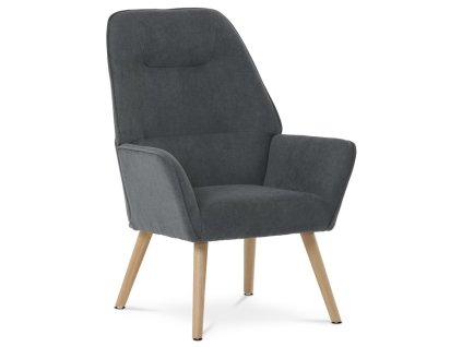 Křeslo, šedá látka, AK-312 GREY2 (Barva Šedá)