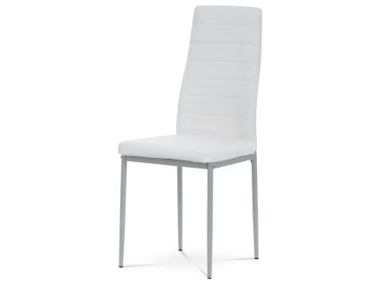 Jídelní židle, bílá, ekokůže, DCL-377 WT (Barva Bílá)