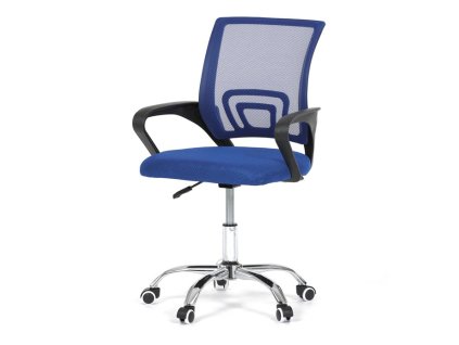 Dětská židle, výškově nastavitelná, modrá síťovina, KA-L103 BLUE (Barva Modrá)