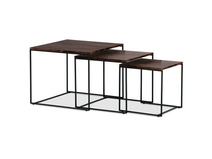 Konferenční stolek 60x60x51cm, mdf, ořech, AF-3008 WAL (Barva Hnědá)