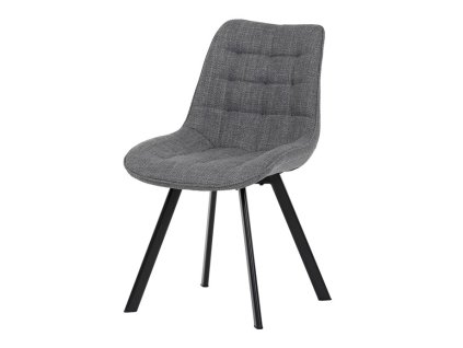 Jídelní židle, šedá, látka, HC-465 GREY2 (Barva Šedá)