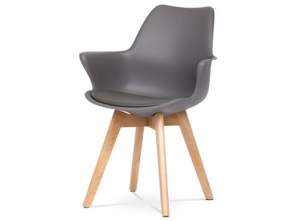 Jídelní židle, šedá, plast, CT-771 GREY (Barva Šedá)