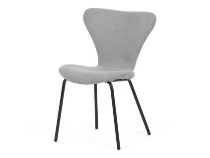 Jídelní židle, stříbrná, látka, CT-S8010 SIL2 (Barva Stříbrná)