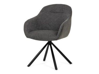 Jídelní židle, šedá, látka, DCH-Y1143 GREY2 (Barva Šedá)