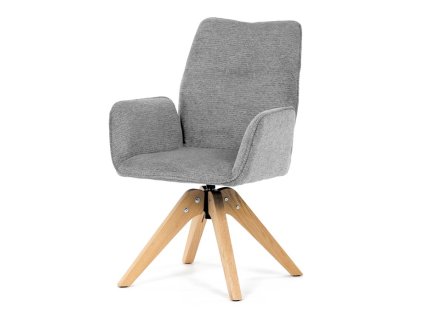 Jídelní židle, šedá, látka, DCH-C2148 SIL2 (Barva Šedá)