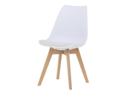 Jídelní židle, bílá, plast, CT-X7056 WT (Barva Bílá)