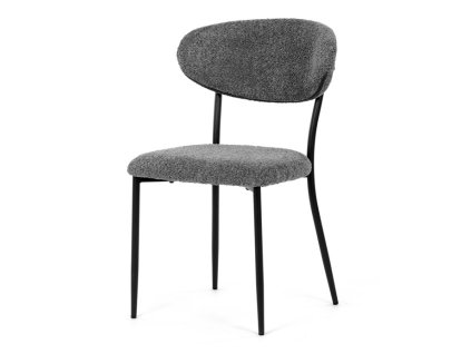 Jídelní židle, šedá, látka bouclé, CT-W1021 GREY2 (Barva Šedá)