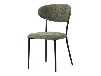 Jídelní židle, zelená, látka bouclé, CT-W1021 GRN2 (Barva Zelená)