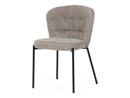 Jídelní židle, béžová, látka bouclé, CT-W1077 LAN2 (Barva Béžová)