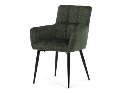 Jídelní židle, zelená, látka, DCH-P3146 GRN2 (Barva Zelená)