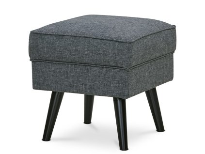 Taburet, šedá látka, AK-A1316 GREY2 (Barva Šedá)