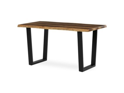 Jídelní stůl 140x80cm, mdf, old wood, HT-F4214 OLW (Barva Hnědá)