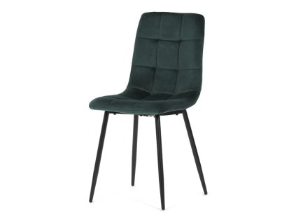 Jídelní židle, zelená, sametová látka, CT-281 GRN4 (Barva Zelená)