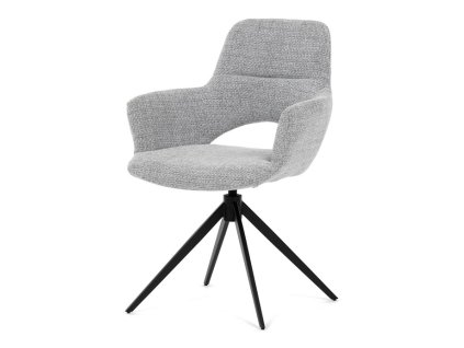 Jídelní židle, šedá, látka, DCH-D1320 GREY2 (Barva Šedá)