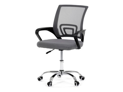 Dětská židle, výškově nastavitelná, šedá síťovina, KA-L103 GREY (Barva Šedá)