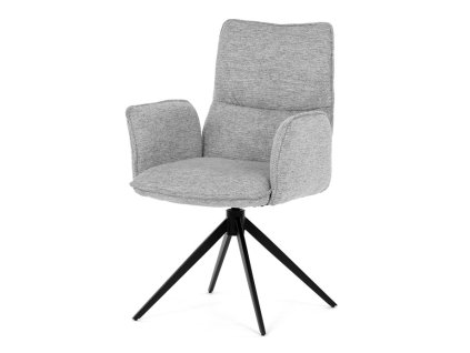 Jídelní židle, šedá, látka, DCH-D1328 SIL2 (Barva Šedá)